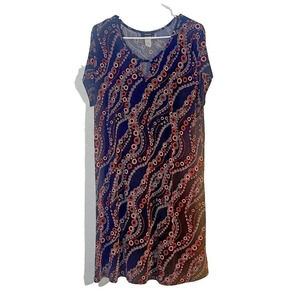 Espresso Womens Shift Dress 2xl Stretchy Light Weight Comfortable